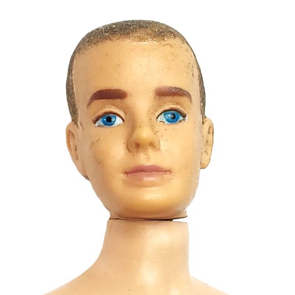 1961 Vintage Flocked Hair Ken One of the Beginner Kens in Barbies Life - Picture 10 of 13